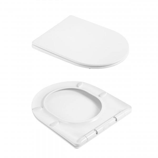 Унитаз подвесной Qtap Taurus Ultra Quiet 515×360×350 мм, White, с сиденьем Slim Duroplast / Soft-close / Quick Release QTTAU26W49116