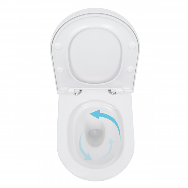 Унитаз подвесной Qtap Scorpio ML Ultra Quiet 520×365×365 мм, с сиденьем Soft-close MagLock, White QTSCOML26W49624