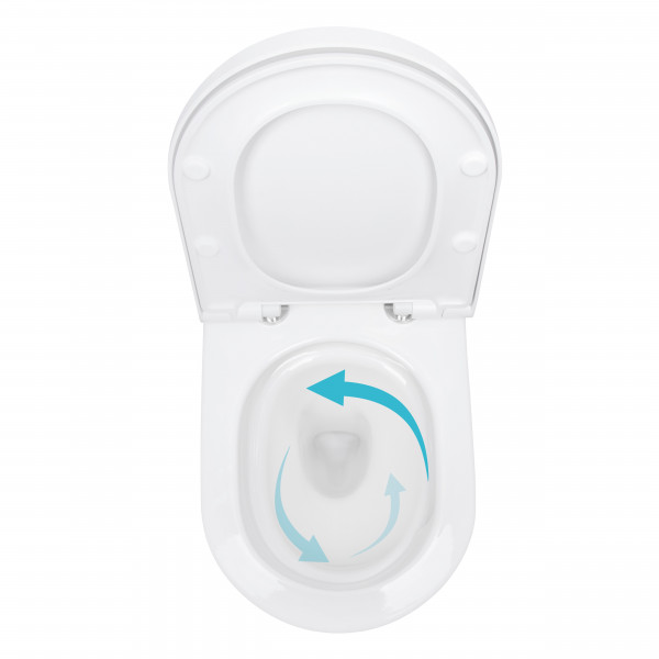 Унитаз подвесной Qtap Robin ML Ultra Quiet 520×365×365 мм, с сиденьем Soft-close MagLock, White QTROBML26W49623