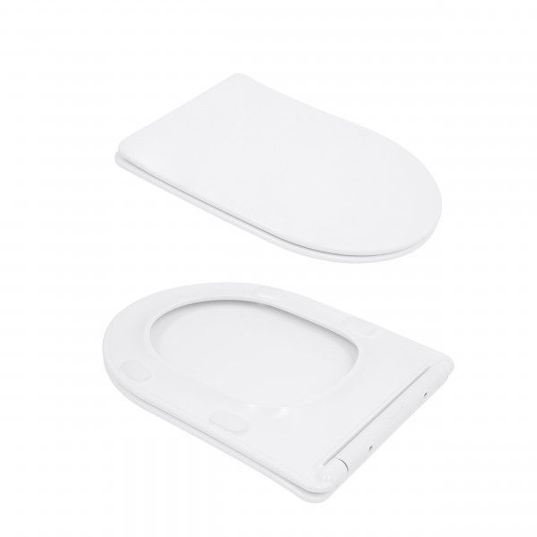 Унитаз напольный Qtap Evia Ultra Quiet 630×350×795 мм с сиденьем Soft-close, White QTEVI27W49258