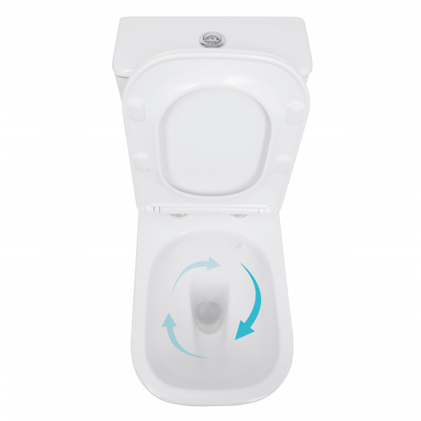 Унитаз напольный Qtap Stork Ultra Quiet 630×350×805 мм с сиденьем Soft-close, White QTSTO27W49260