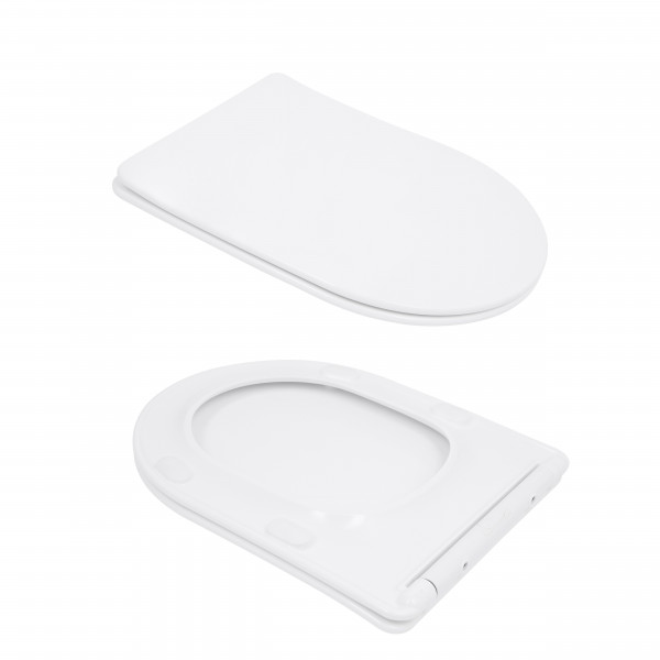 Унитаз напольный Qtap Leo Ultra Quiet 620×355×790 мм с сиденьем Soft-close, White QTLEO27W49261