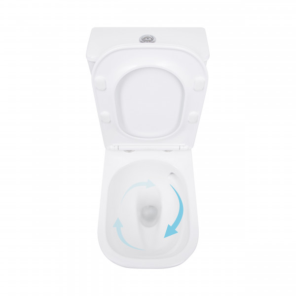 Унітаз підлоговий Qtap Aquarius Ultra Quiet 620×355×790 мм з сидінням Soft-close, White QTAQAW27W49262