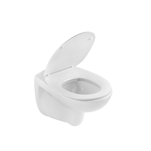 Унитаз подвесной безободковый Kroner Oker WHI533536 RIMLESS с сиденьем (KO533536WHIR)