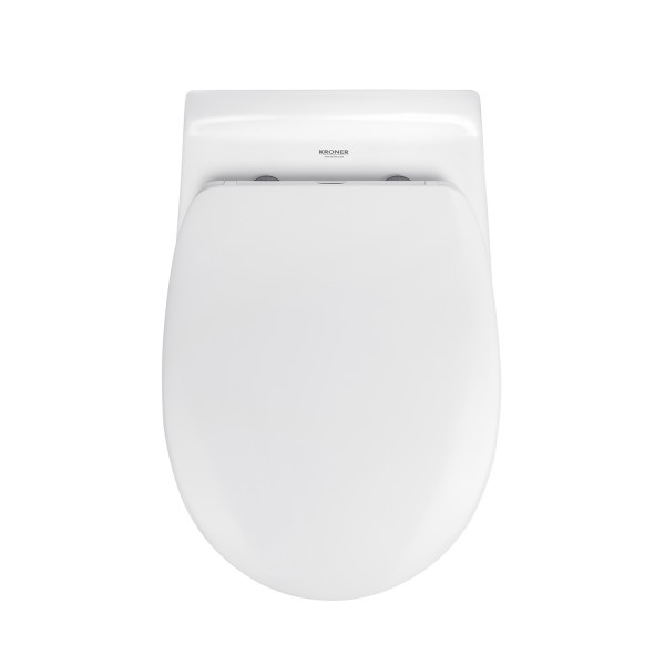 Унитаз подвесной безободковый Kroner Oker WHI533536 RIMLESS с сиденьем (KO533536WHIR)