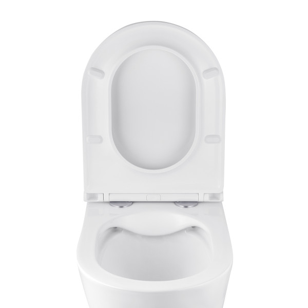Комплект 4 в 1: Інсталяція Grohe Rapid SL 3 в 1 38772001 + Унітаз безобідковий Kroner Armada WHI513636 RIMLESS з сидінням Slim Duroplast / Soft-close / Quick relase (38772001KA513636)