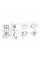 Комплект 4 в 1: Инсталляция Grohe Rapid SL 3 в 1 38772001 + Унитаз безободковый Kroner Harz WHI483632 TORNADO с сиденьем Slim Duroplast / Soft-close / Quick relase KH483632WHIT (38772001KH483632)