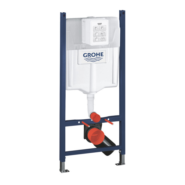 Комплект 4 в 1: Инсталляция GROHE Solido 3 в 1 3884966Q + Унитаз безободковый Kroner Armada WHI513636 RIMLESS с сиденьем Slim Duroplast / Soft-close / Quick relase KA513636WHIR (3884966KA513636)