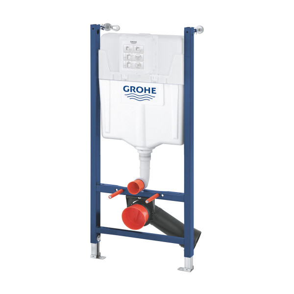 Комплект 4 в 1: Инсталляция Grohe Solido 2 в 1 38971000 + Панель смыва для унитаза Even Black 38966KV0 + Унитаз подвесной безобедочный Kroner Armada WHI513636 RIMLESS с сиденьем Slim Duroplast /Soft (38971966KV0KA51R)