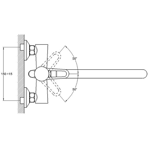 Смеситель для ванной G-lauf NUD7- A045