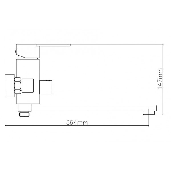 Змішувач для ванни VENTA VT335DC