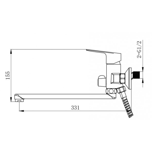 Змішувач для ванни VENTA BF325DC