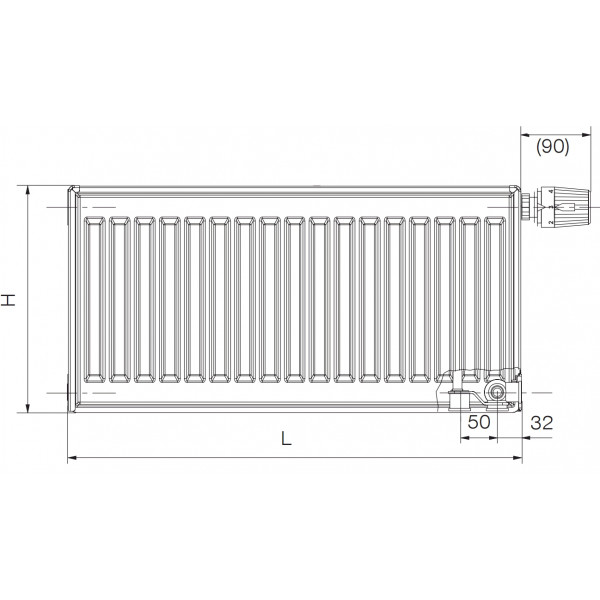 Радиатор стальной KORADO 22VK 400x900 (22040090-60-0010)