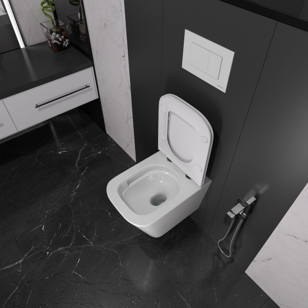 Подвесной унитаз KOLLER POOL Trend TR-0490-RQ3 с сиденьем Soft Close дюропласт (спуск Торнадо 3.0)
