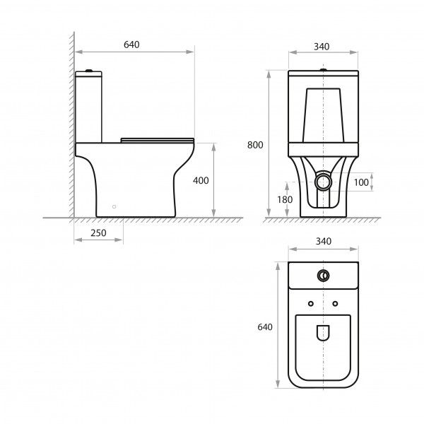 Унитаз-компакт KOLLER POOL Trend с Сиденьем Soft Close дюропласт (TR-0650-RC-C_TR-0650-RC-T)