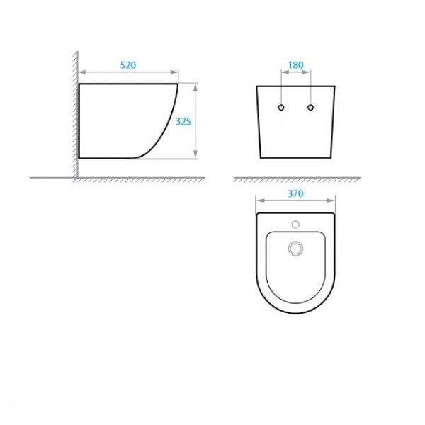 Биде подвесное KOLLER POOL Round (RN-0520-B)