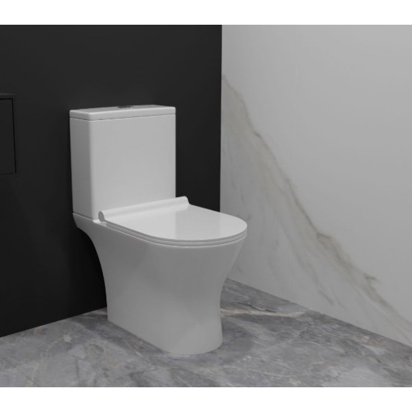 Унитаз-компакт KOLLER POOL Edge NEW (PRO) напольный с баком и сиденьем Soft-close (EDPR-0615-RW)