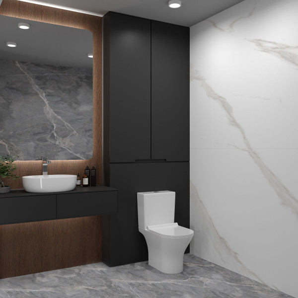 Унитаз-компакт KOLLER POOL Edge NEW (PRO) напольный с баком и сиденьем Soft-close (EDPR-0615-RW)