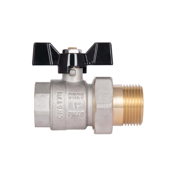 Кран кульовий "Американка" Thermo Alliance Base прямий 1" ВЗ SD221W25