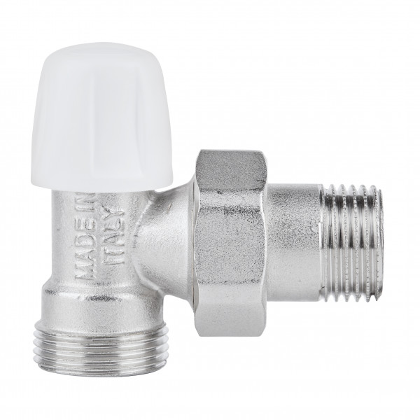 Кран радиаторный Icma 1/2" угловой под фитинг, без ручки №827
