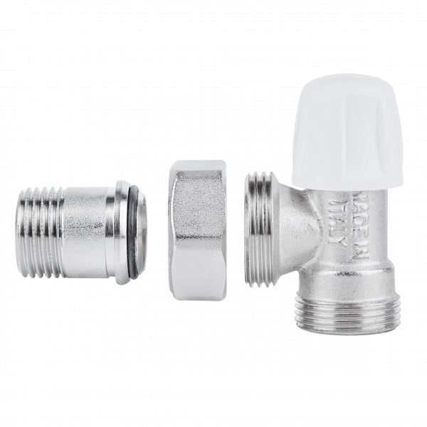 Кран радиаторный Icma 1/2" угловой под фитинг, без ручки №827