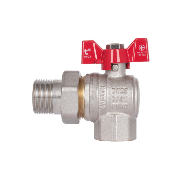 Кран шаровой "Американка" Thermo Alliance Standart угловой 3/4" ВН SD222W20