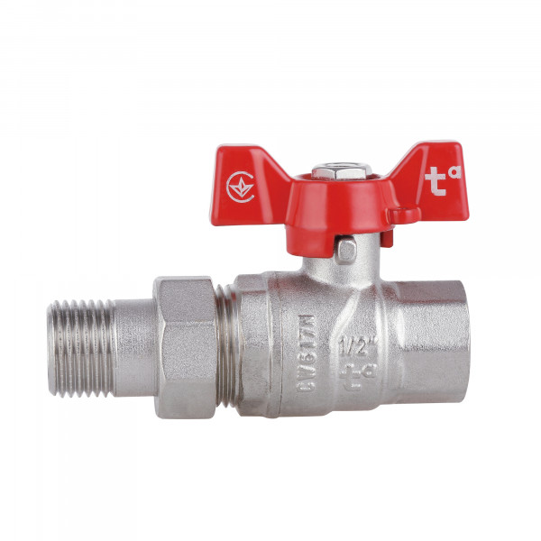 Кран шаровой "Американка" Thermo Alliance Forte 1/2" прямой SF220W15
