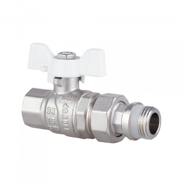Кран кульовий "Американка" Thermo Alliance Forte 1/2" з антипротіканням прямий SF222W15