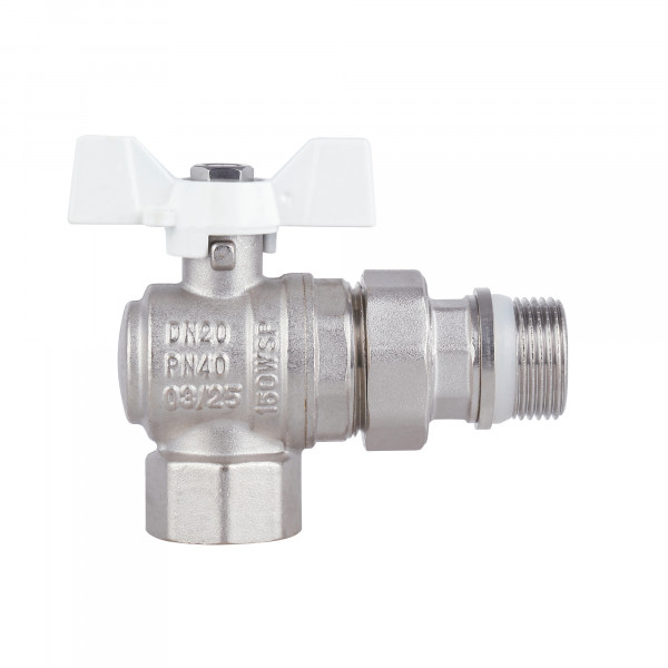 Кран кульовий "Американка" Thermo Alliance Forte 3/4" з антипротіканням кутовий SF223W20