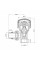 Кран радіаторний Thermo Alliance Standart Powerful 1/2" з антипротіканням кутовий SF232W15