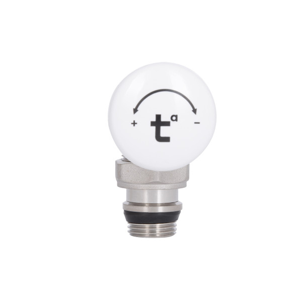 Кран радіаторний Thermo Alliance Standart Powerful 1/2" з антипротіканням кутовий SF232W15