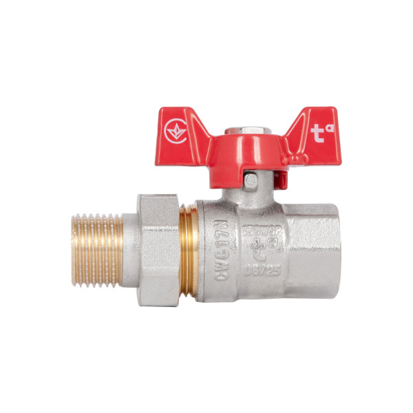 Кран шаровой "Американка" Thermo Alliance Standart 1/2" ВН прямой SD220NW15PN40