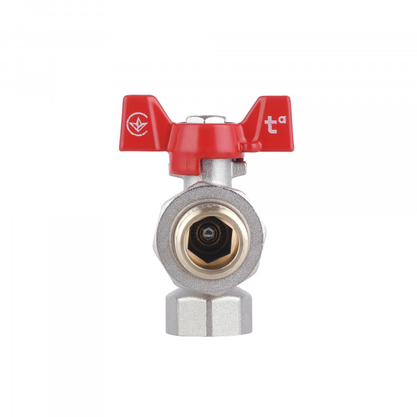Кран кульовий "Американка" Thermo Alliance Standart 1/2" ВЗ кутовий SD222NW15PN40