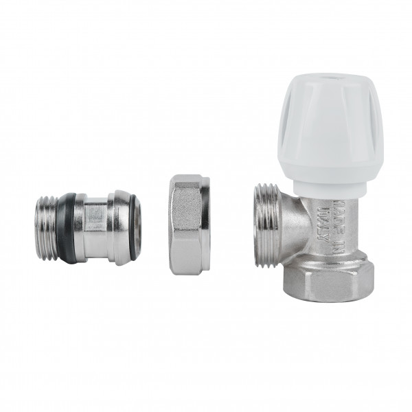 Кран радиаторный Icma 1/2" с антипротечкой угловой №803+940