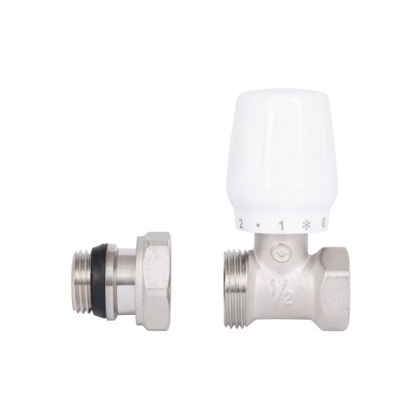 Кран радиаторный Thermo Alliance Base 1/2" ВН с антипротечкой прямой SD226W15