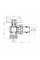 Кран Американка Thermo Alliance Standart з антипротіканням кутовий 1/2 PN40 конус SD901NW15PN40