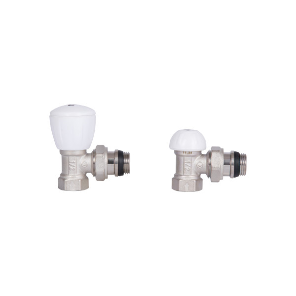 Комплект радіаторних кранів Thermo Alliance Standart 1/2" ВН кутовий TAS232W15