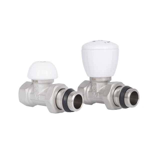 Комплект кранов радиаторных Thermo Alliance Standart 1/2"ВН прямой TAS230W15