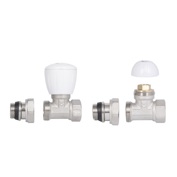 Комплект кранов радиаторных Thermo Alliance Standart 1/2"ВН прямой TAS230W15