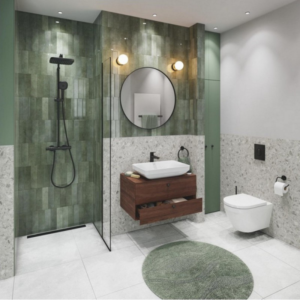 Чаша унитаза EURO 54см, безободковая, смыв Triple Vortex, покрытие HyperClean