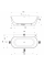 Ванна Ванна FREEDOM Wall II TEC 1700x870 сніжно-біла/алебастрово-рожева