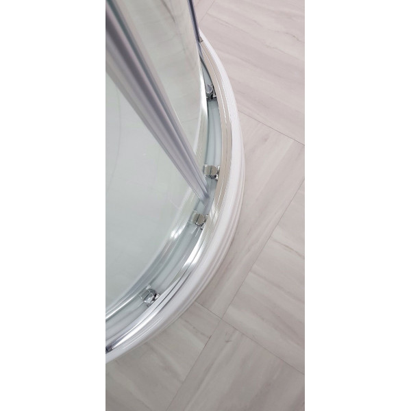 Душова кабіна Ravak Blix Slim BLSCP4-90 (піддон VERONA 90 ST + сифон Basic 90) полірований алюміній/transparent