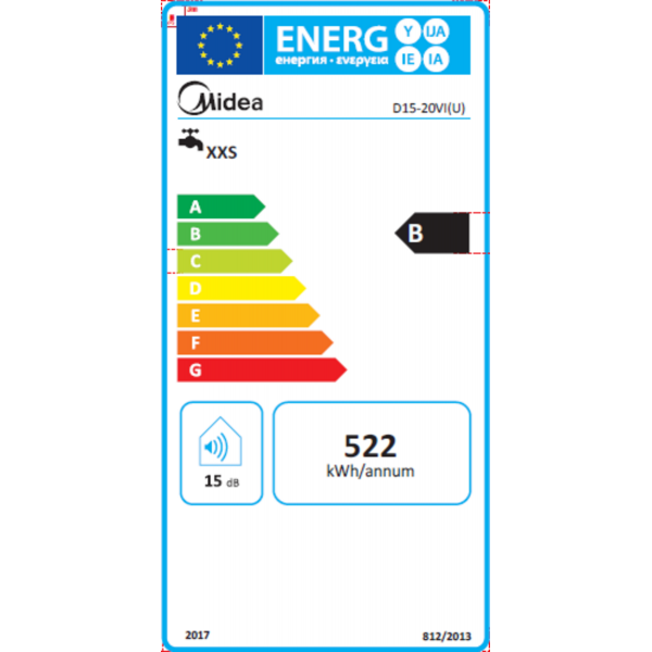 Бойлер MIDEA D15-20VI(U)
