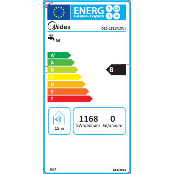 Бойлер MIDEA D80-15EW1(W)
