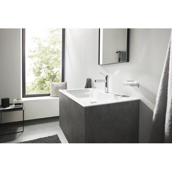 Смеситель для умывальника Hansgrohe Finoris 110 для умывальника с донным клапаном push-open, хром (76023000)