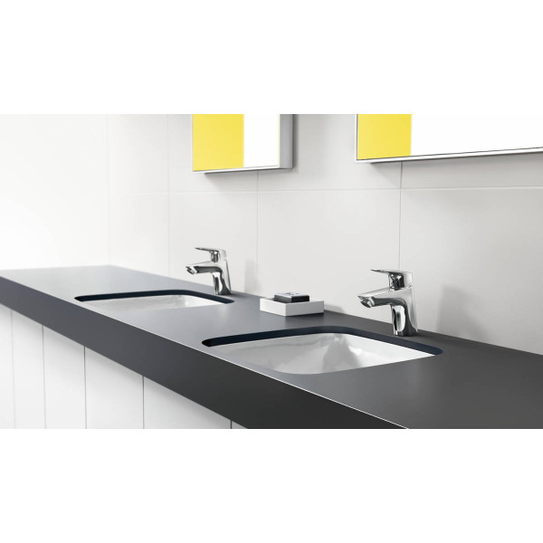 Змішувач для умивальника Hansgrohe Logis 70 для умивальника без донного клапана, хром (71071000)
