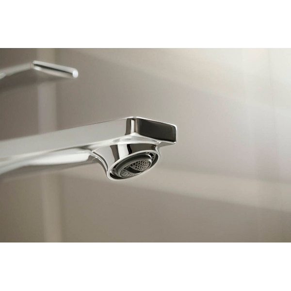 Змішувач для умивальника Hansgrohe Rebris E 240 CoolStart EcoSmart+ для умивальника з д/к pop-up., хром (72591000)