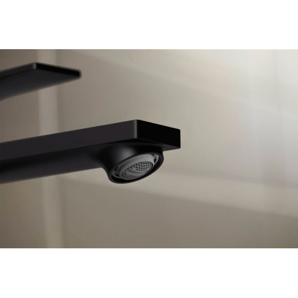 Змішувач для умивальника Hansgrohe Rebris E 240 CoolStart EcoSmart+ для умивальника з д/к pop-up., чорний (72591670)