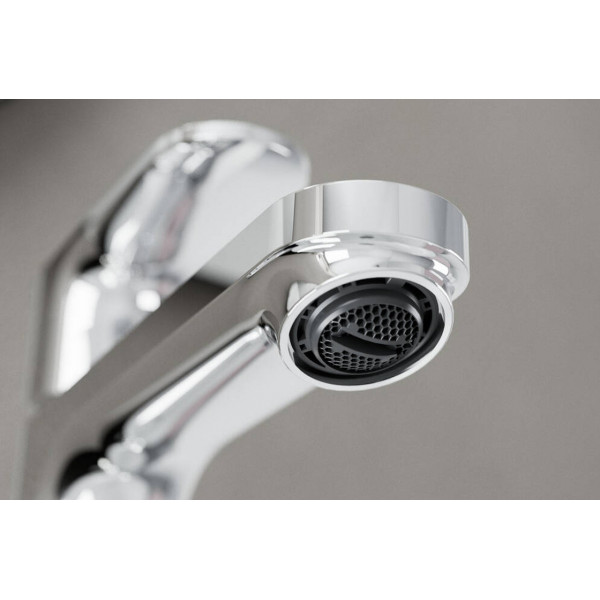 Змішувач для умивальника Hansgrohe Rebris S 110 Coolstart EcoSmart+ для умивальника з донним клапаном pop-up, хром (72588000)