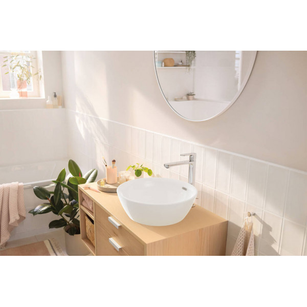 Смеситель для умывальника Hansgrohe Rebris S 240 CoolStart для умывальника с донным клапаном pop-up, хром (72580000)